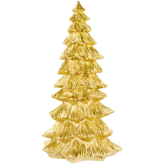 9.5" Metallic Woodland Layered Decoration Christmas Tree